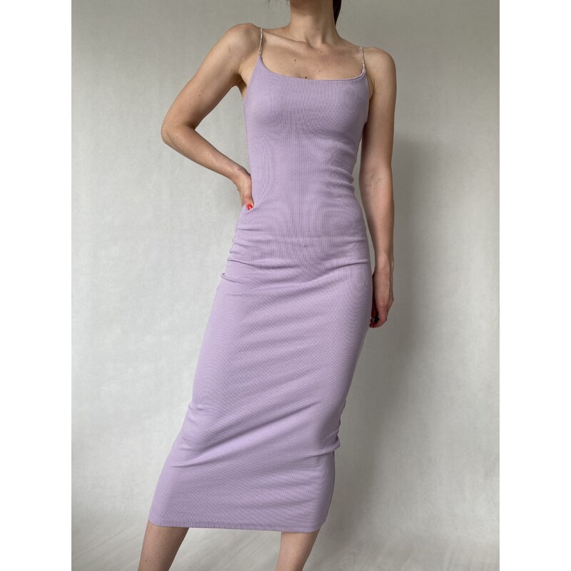 modnenakupy.sk Dámske dlhé rebrované šaty ALMA 55253985