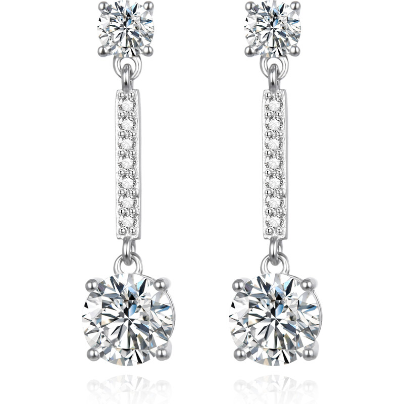 Agato Očarujúce visiace náušnice so zirkónmi AGUP3478 66594629