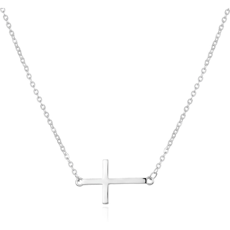 Agato Strieborný náhrdelník s krížikom AGS1532/47 66584820
