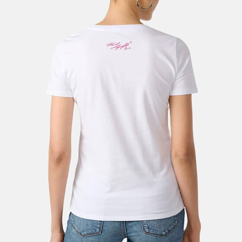 Dámské bílé triko Karl Lagerfeld 55894