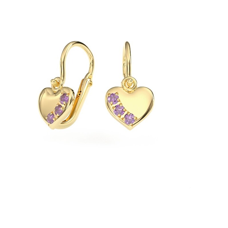 Žatecký Detské náušnice zo žltého zlata 2325/Z/R 29899837