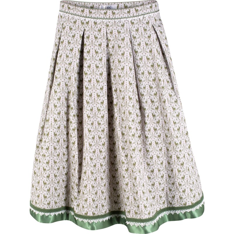 bonprix Krojová sukňa, po kolená, farba šedá 44845826