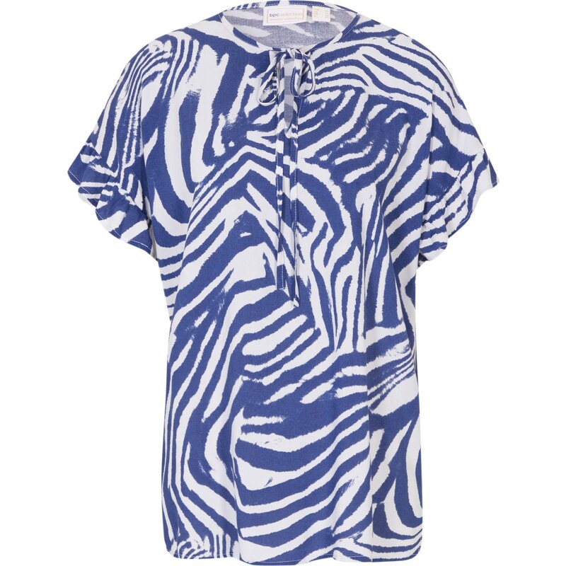 bonprix Voľná tunika z viskózy, farba biela 56356160