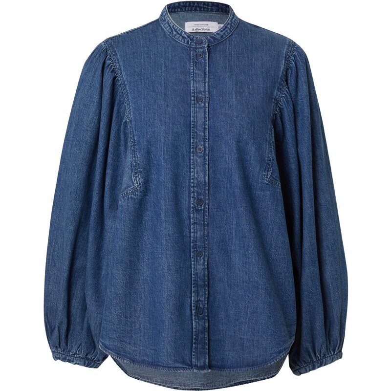 & Other Stories Blúzka modrá denim 56425250