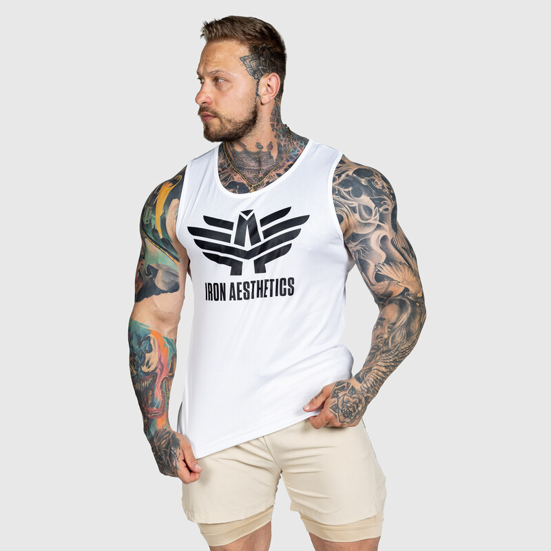 Športové tielko Iron Aesthetics Get Fit, biele 55306688