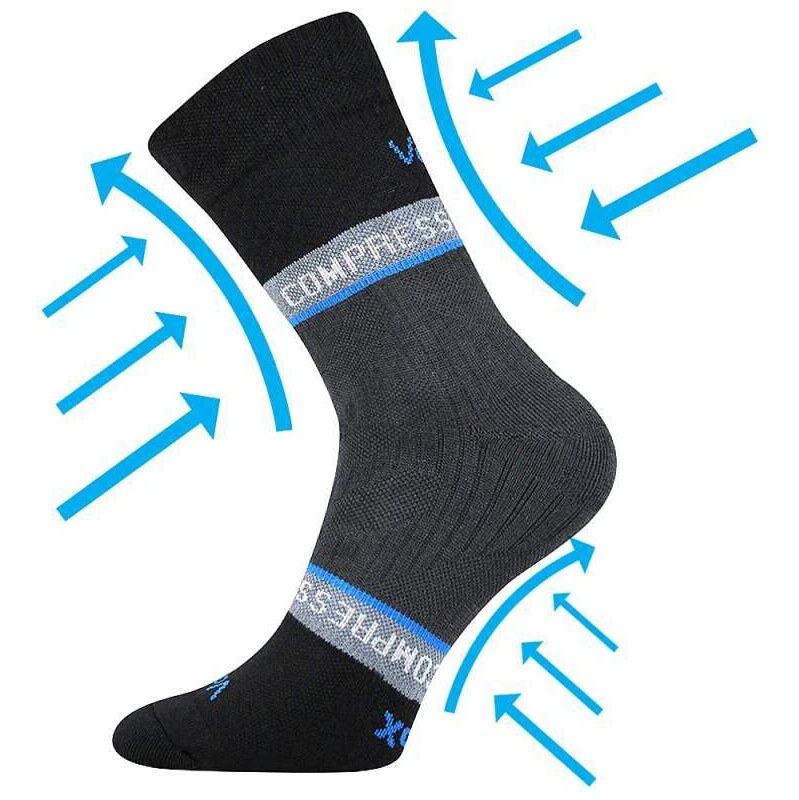 FIXAN športové fixačné ponožky VoXX čierna 35-38 1 kus 1 pár 55318694