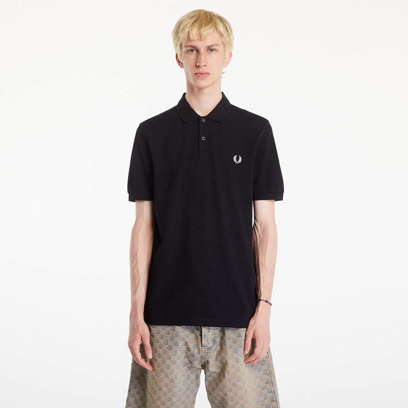 Tričko FRED PERRY Plain Polo T-Shirt Black S 55323093