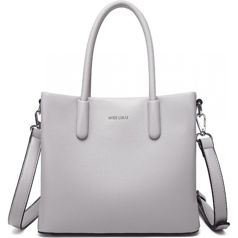 Miss Lulu Kabelka - stylish s popruhom a predeleným vnútrom, šedá 57666815