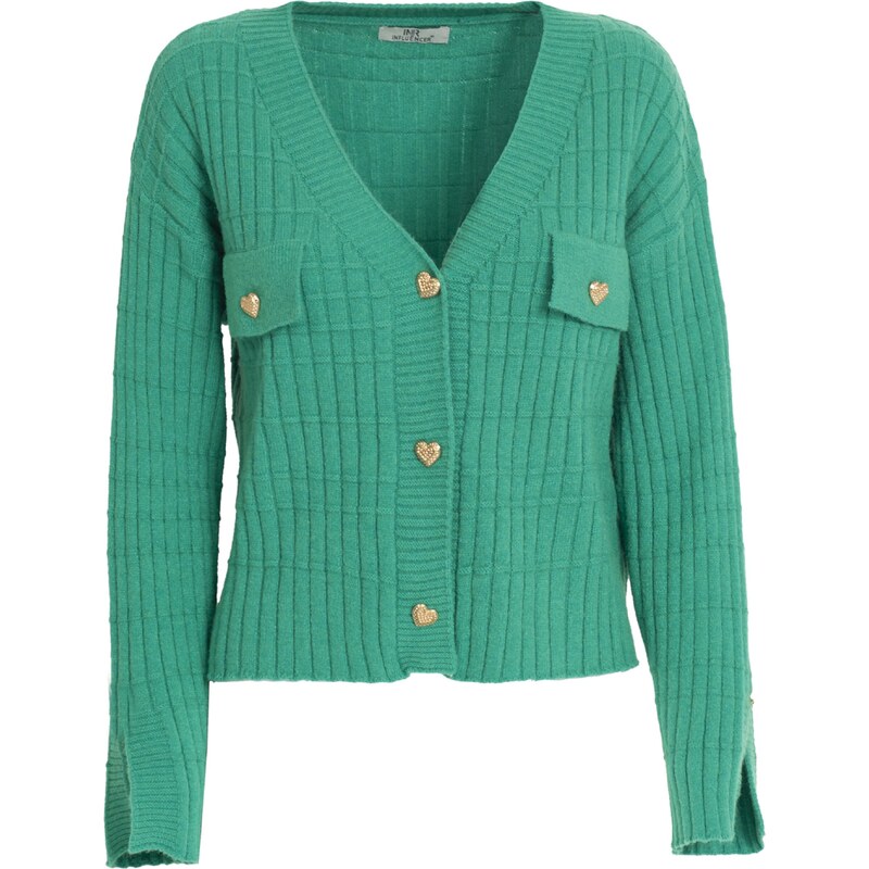 Influencer Kardigán Fancy zelená 55342032