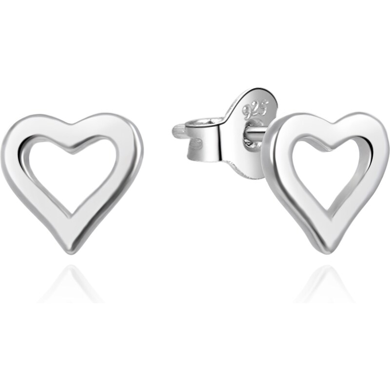 Agato Jemné strieborné náušnice Srdiečka AGUP3460 66583321