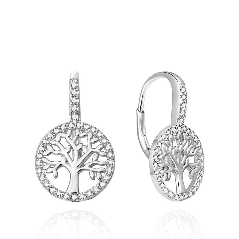 Agato Módne visiace náušnice Strom života AGUC3555 66583517