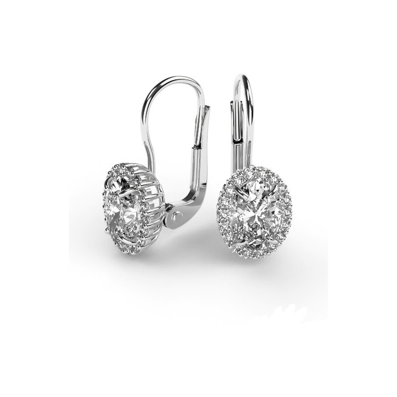 Žatecký Náušnice z bieleho zlata 23164/BXX 29887205