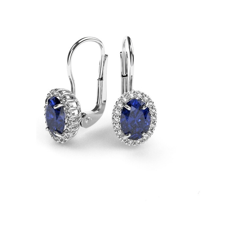 Žatecký Náušnice z bieleho zlata 23164/BMX 29887315