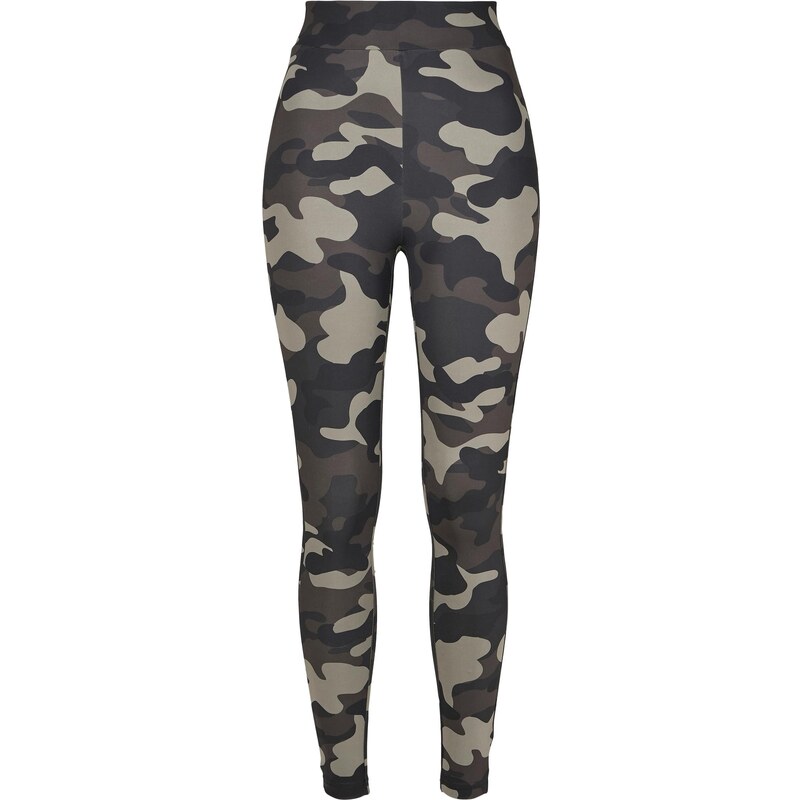 Urban Classics Camo Tech Womens High Waist Leggings Dark Mask 50643006