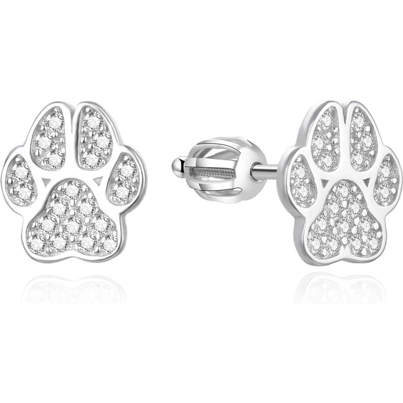 Agato Strieborné náušnice Tlapka AGUP3548S 66584545