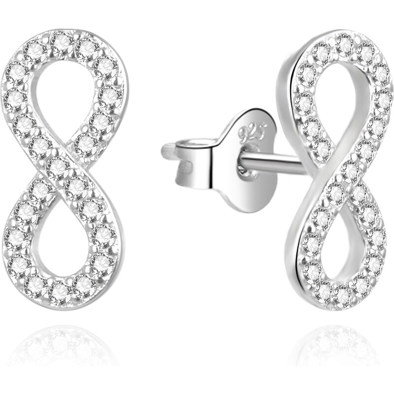 Agato Nadčasové strieborné náušnice Nekonečno AGUP3462 66592375