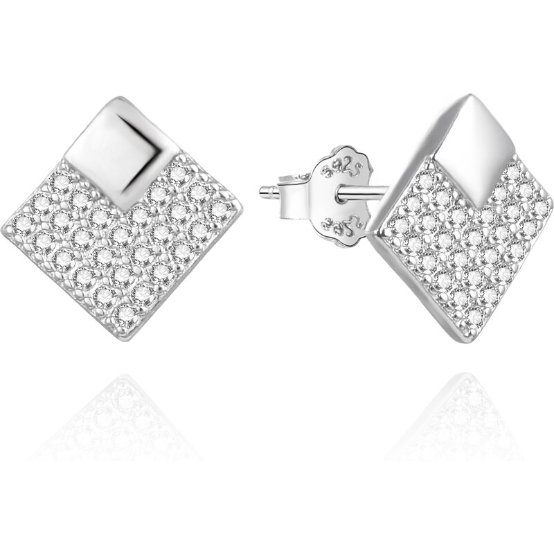 Agato Štýlové strieborné náušnice so zirkónmi AGUP3493 67391306