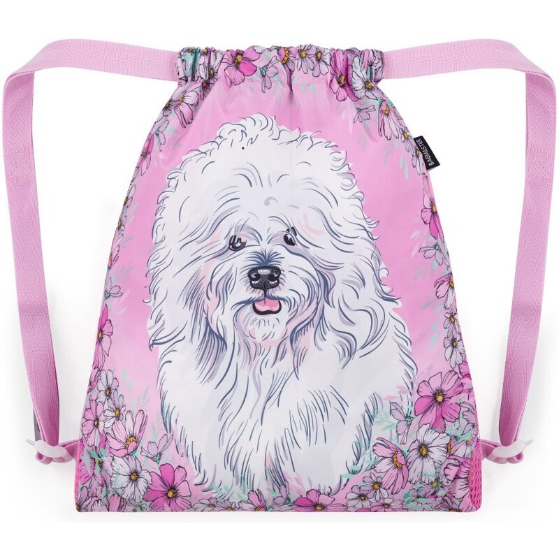 Bagmaster SÁČOK LUMI 24 G školské vrecko na prezuvky / telocvik – psík 55381652