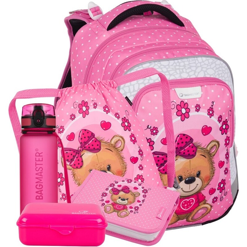 Bagmaster LUMI 24 H veľký školní set pre prvákov – macko 63267334