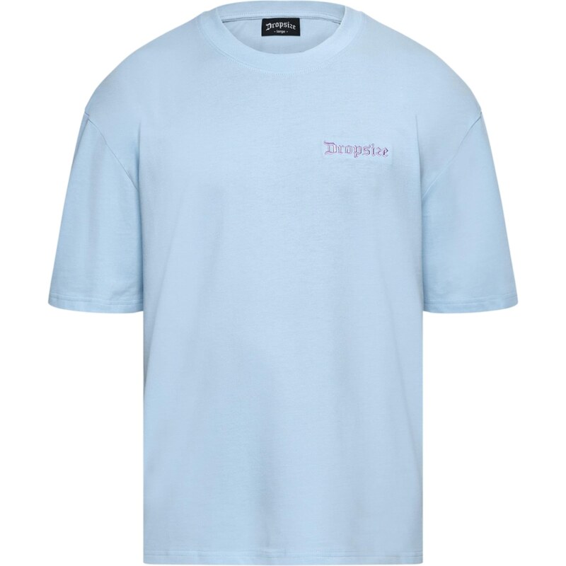 Dropsize Tričko svetlomodrá / fialová 57129895