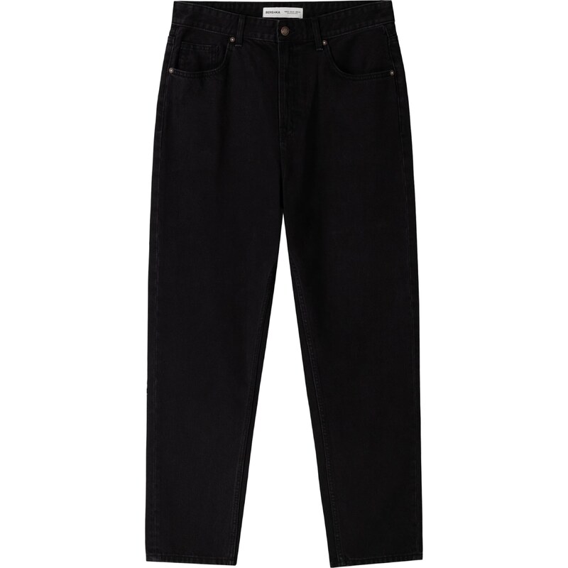 Bershka Džínsy čierny denim 55387603