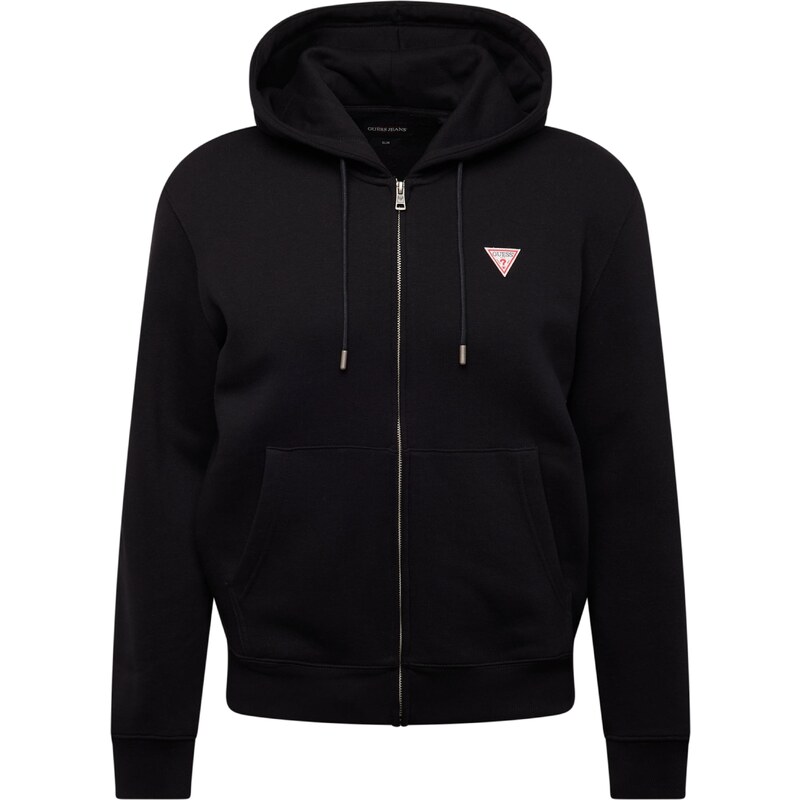 GUESS JEANS Tepláková bunda čierna 57048237
