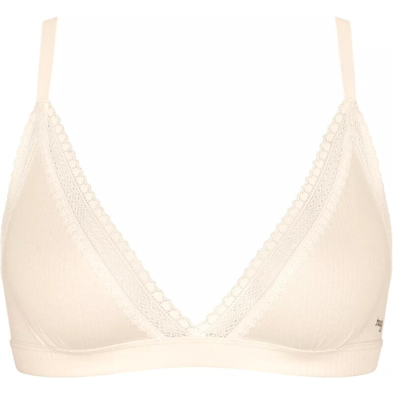 Dámske nohavičky GO Ribbed R Bralette - WHITE - ecru 6308 - SLOGGI 67778276