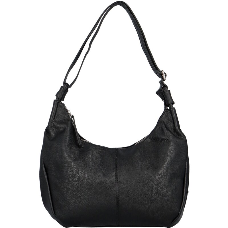 Delami Vera Pelle Dámska kožená kabelka na rameno čierna - Delami 55428071