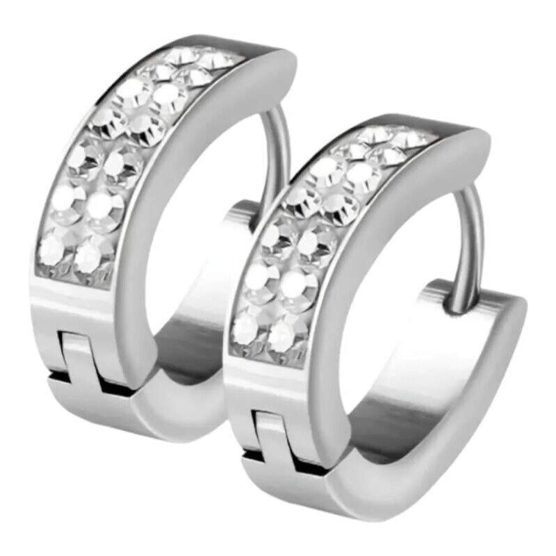 Glory Dámske náušnice z chirurgickej ocele Emma strieborné SE7067-C 55402572