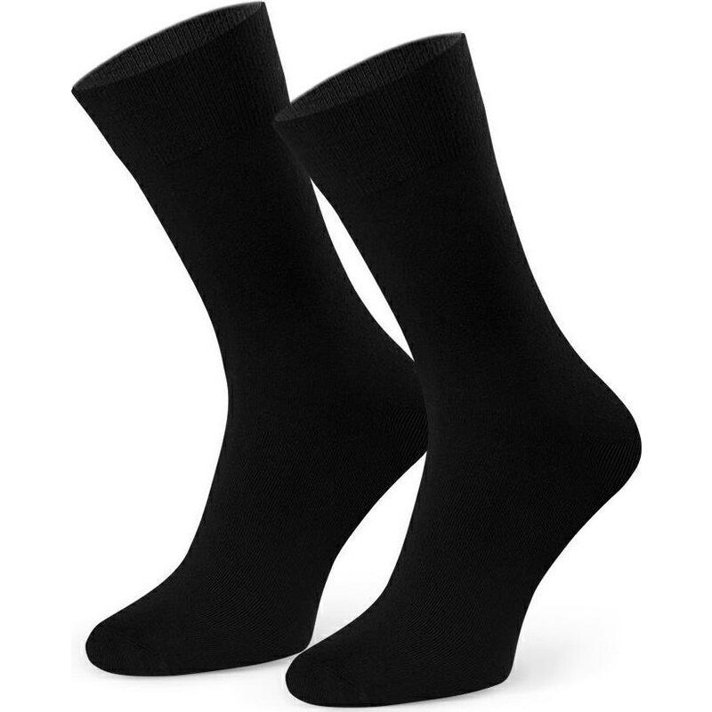 BASIC Čierne pánske ponožky z bambusového vlákna Art.149 WK008, BLACK 55411659