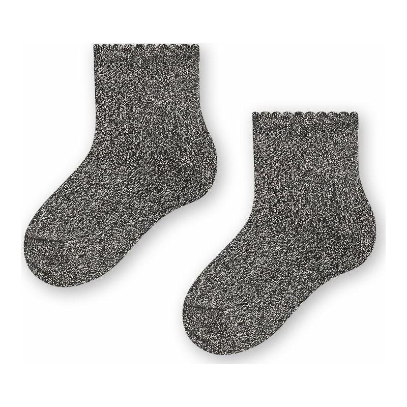 BASIC Sivé melanž bambusové ponožky pre bábätká Art.145 WM006, BLACK 55411654