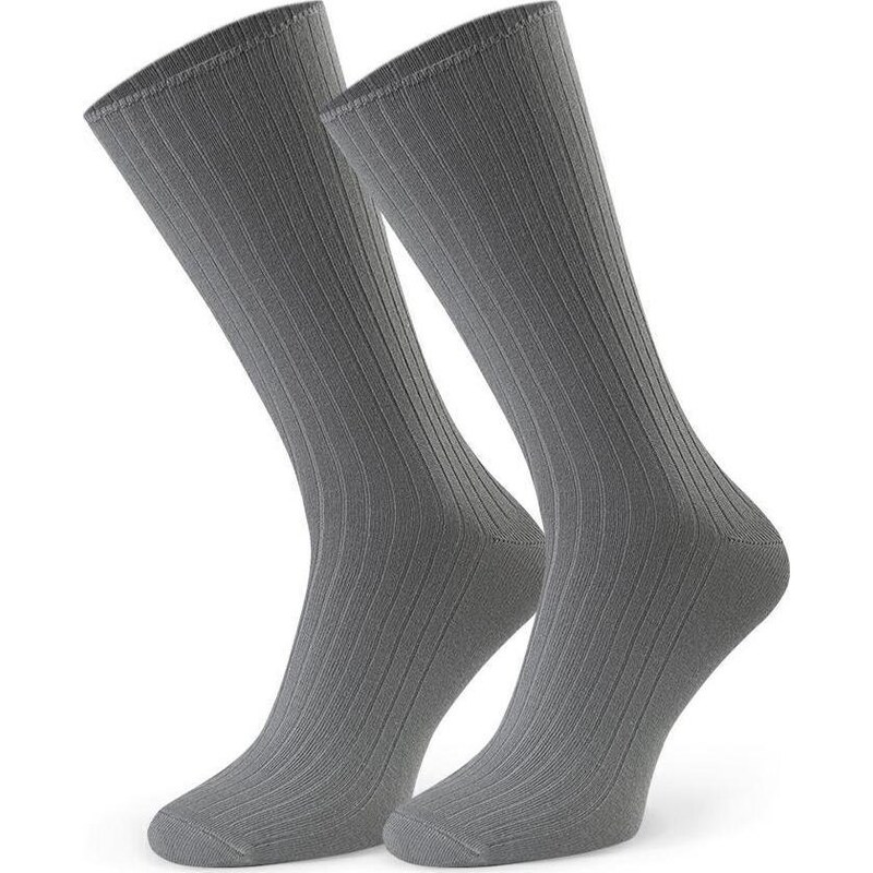 BASIC Sivé pánske bambusové ponožky Art.165 OW002, LIGHT GREY 55411664