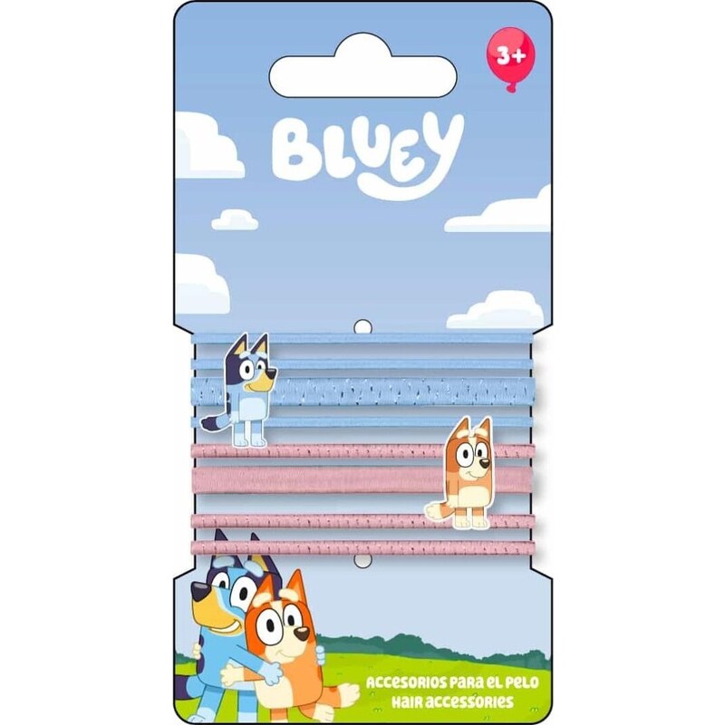 BASIC Set vlasových gumičiek Bluey - Ludo Studio 55411717