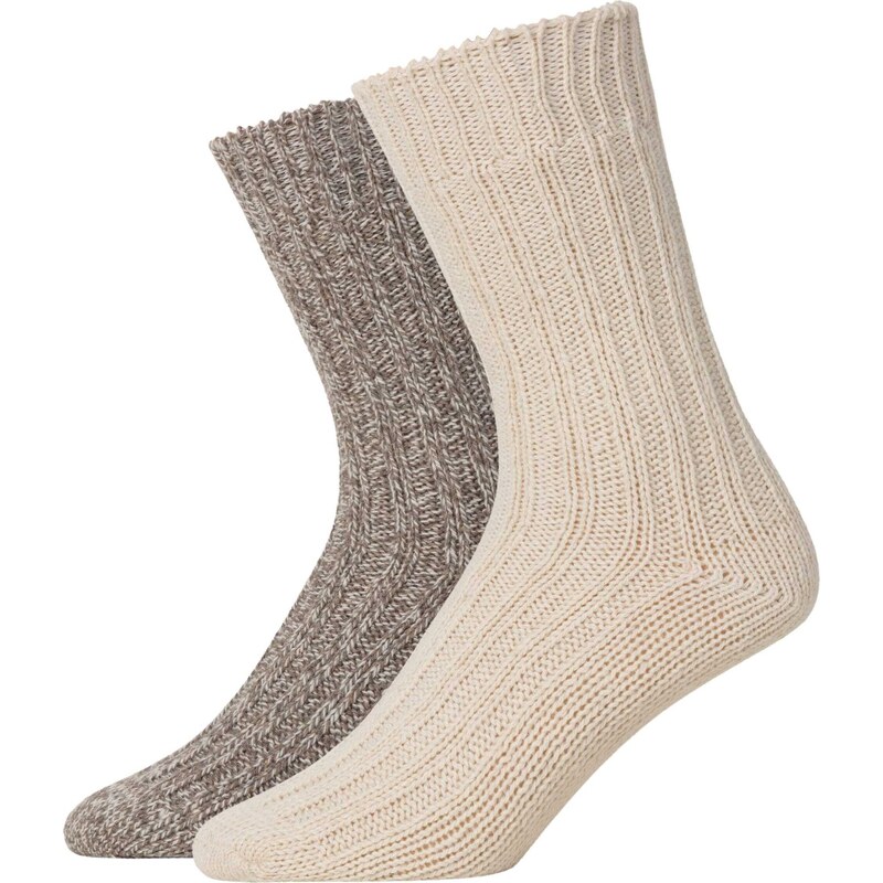 SNOCKS Ponožky sivá melírovaná / biela ako vlna 66256942