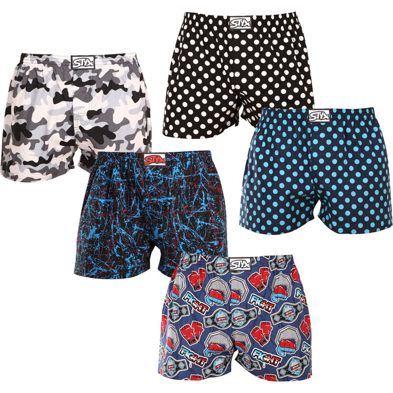 5PACK pánske trenky Styx art klasická guma viacfarebné (5A1476013) 55440337
