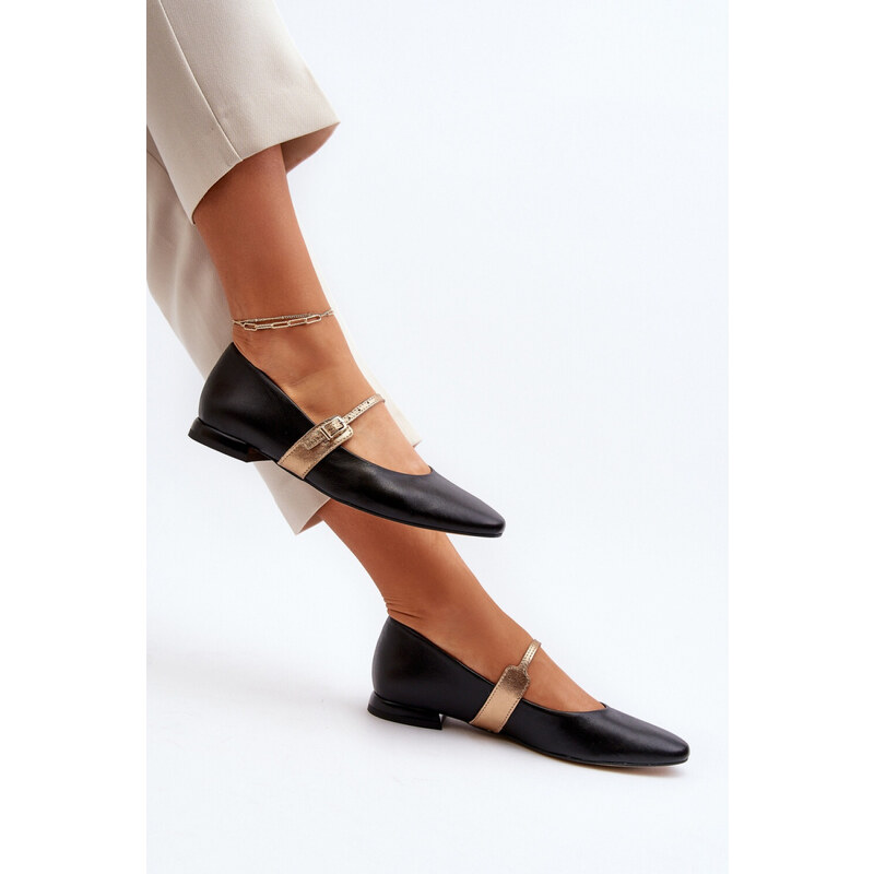 Inello Balerínky 2774 čierno-zlaté - Krok vo veľkom štýle 55437297