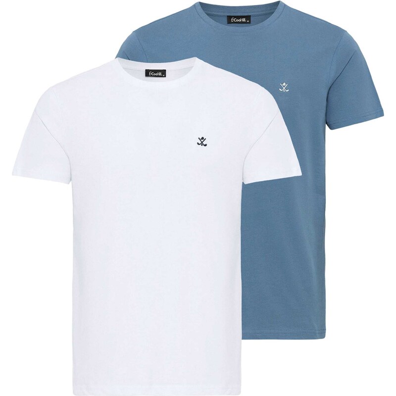 Cool Hill Tričko Jose svetlomodrá / čierna / biela 55751842