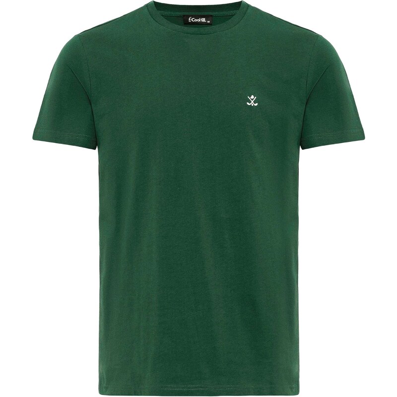 Cool Hill Tričko Antonio zelená / biela 55751844