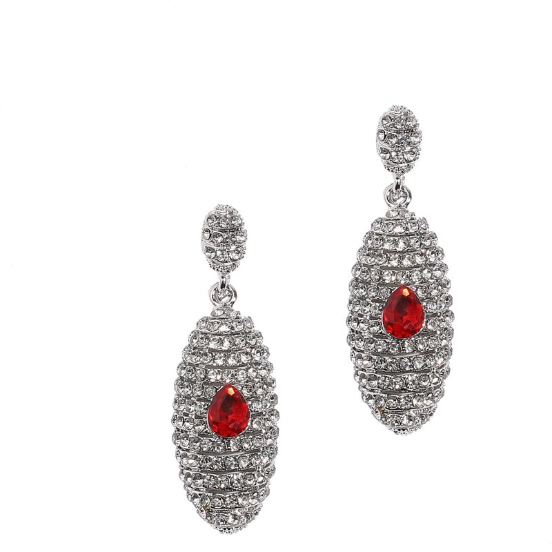 SOHI Náušnice Amice červená / strieborná 56103529