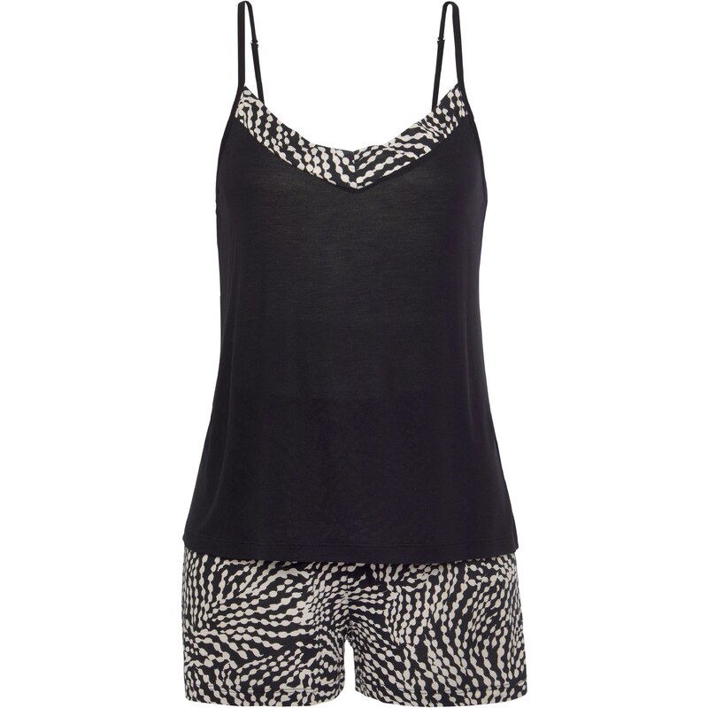 LASCANA Kraťasy krémová / čierna 61984621