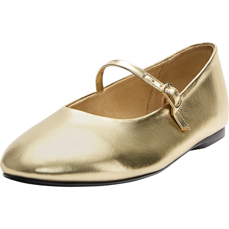 Pull&Bear Baleríny s ramienkom zlatá 56313266