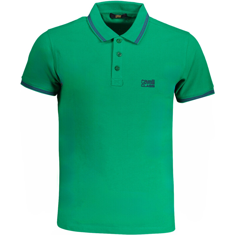 Pánske zelené polokošele Cavalli Class 64706817