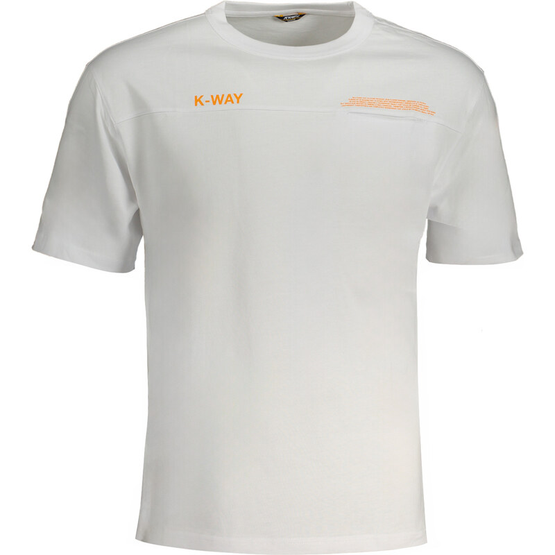 Biele pánske tričko K-WAY s krátkym rukávom 64711985