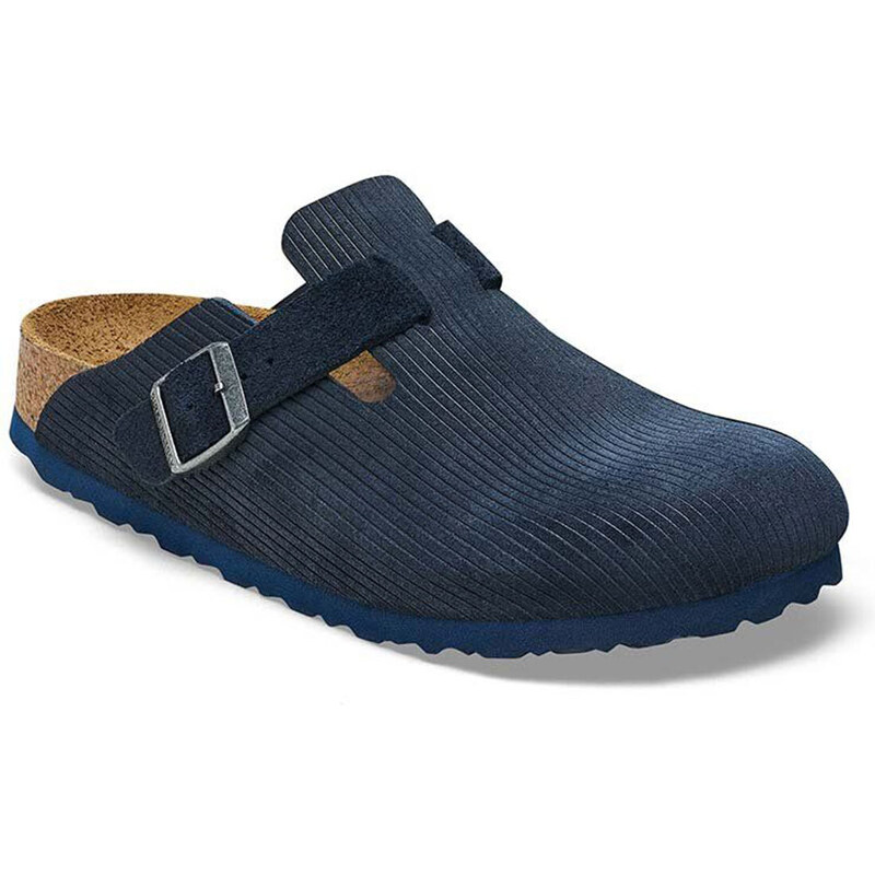 Birkenstock Boston Suede Leather Embossed Narrow Fit 65400096