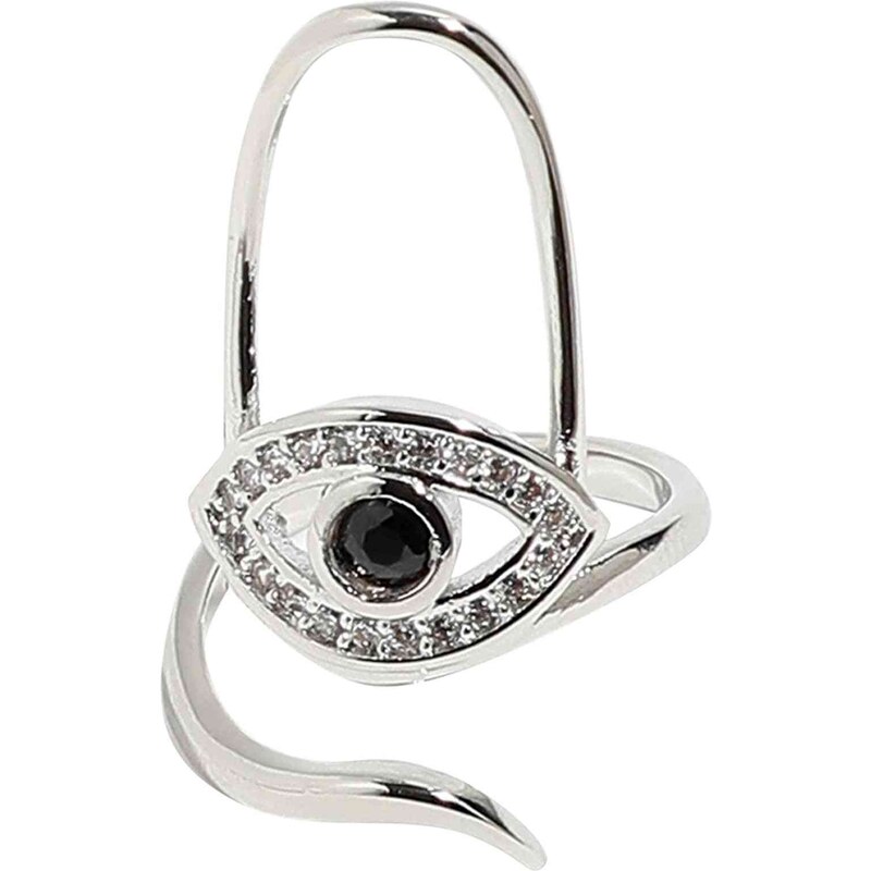 SOHI Prsteň Love čierna / strieborná 56103536