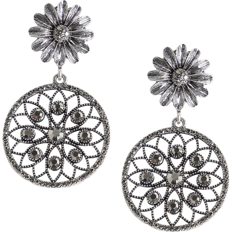 SOHI Náušnice Lavone striebornosivá 56103510