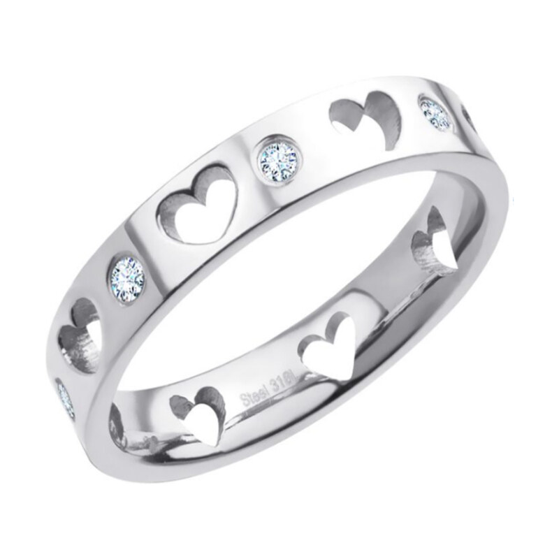 Dámsky prsteň z chirurgickej ocele ALMIRA 55520753