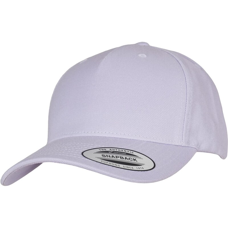 Flexfit YP CLASSICS 5-PANEL PREMIUM COVERED SNAPBACK CAP LIGHT PURPLE 50681226