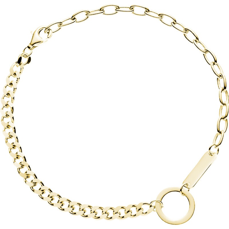 Olivie Strieborný náramok TEENAGER GOLD 9009 55543204