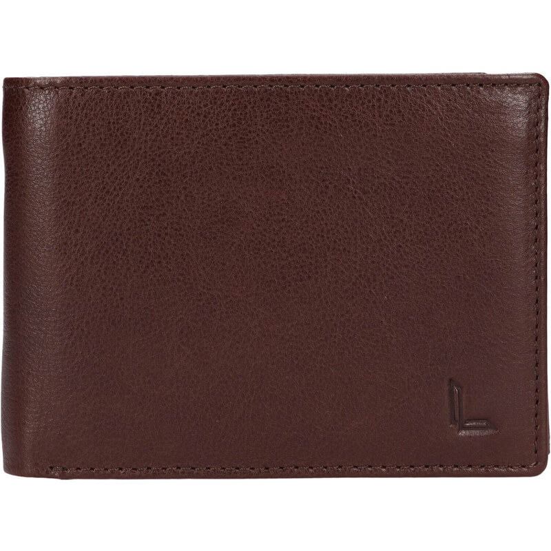 Pánska kožená peňaženka Lagen Felan - tmavo hnedá 55546675